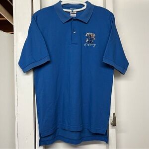 Vintage Kentucky Wildcats Short Sleeve Polo Shirt Medium Delta